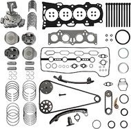 2.4L Engine Cylinder Head Gasket Set Bolt Kit Timing chain kit Piston kit Bearing Kit & Oil Pump Fit