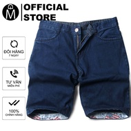 MD Q111 men's jean shorts dark blue
