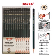 [REAL PICT 100% ORIGINAL] DRAWING PENCIL / DRAWING PENCIL / JOYKO PAINTING PENCIL 1 Set 14 Pcs