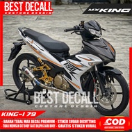 UNGU UV Transparent Sticker Striping mx King 150 Maxdecal Material Purple Design King-i 79ORANGE