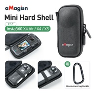 aMagisn Camera Body Bag Holds Insta360 X5 / X4 Air with Cage / Lens Guard Mini Camera Case Protectiv