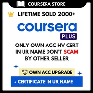 Coursera Plus Acc with Own Name Certificate