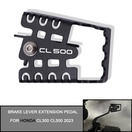For HONDA CL300 CL500 2023 Climbing Style Brake Lever Extension Pedal Tip Plate Enlargement Extender
