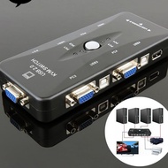 Kvm switch NB 4 port Usb-A 2.0 Usb-B Vga 1440p kvm41ua - Keyboard video mouse switcher 1 monitor pri