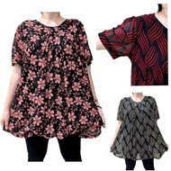 WOMEN CASUAL 4XL FLOWER BLOUSE SHIRT.