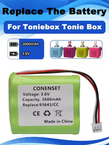 3.6V 2600mAh Replacement Battery For Toniebox Tonie Box Speaker 50AA5S Musicbox Soundbox