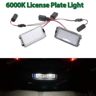 2PCS Car License Plate Light Number Plate Lamp Upgrade for Seat Altea 2005-2009 Arosa Cordoba 6K 6L 