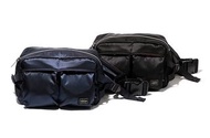 二手極新極稀少深藍 STUSSY PORTER TANKER WAIST BAG 聯名斜背腰包 收藏等級