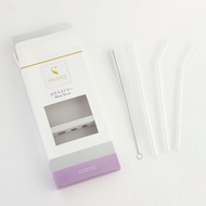 SWANZ Glass Straw Set