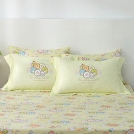 角落小夥伴-經典鋪棉厚枕套/對-花園(兩色)-台灣製造