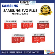 SAMSUNG EVO PLUS MSD MICRO SD CARD WITH ADAPTER | 32GB/64GB/128GB/256GB/512GB | BRAND NEW WITH 10 YEARS WARRANTY | SPEED 100Mb/s
