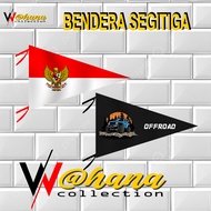 TRIANGLE BEDERA CAR ANTENNA MOTORCYCLE MIRROR CUSTOM FLAG PENDANT antena kereta antena lori antena m