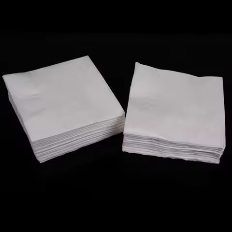 300 Sheets 2-Ply Napkin Dinner Napkins for Restaurant Paper Towel Square Tissue White Linen Vintage 