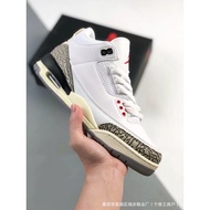Source AJ3 Casual Basketball Shoes Fujiwara Hiroshi White Cement All-Match Sports Shoes
