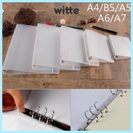 WITTE A4/B5/A5/A6/A7 File Folder Vintage  Refillable Journal Diary Stationery Ring Binder