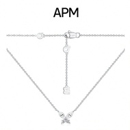 APM MONACO Butterfly Necklace, 925 Silver Minimalist Choker Necklace, Fashion Design Gift For Women 