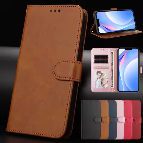 Flip Leather Wallet Cover Card Holder Phone Case For Infinix Hot 12 12i 11 10 10S 10T 10I 9 8 Play L