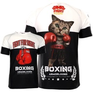 Boxing T Shirt MMA Rashguard Mens Womens Kids Tiger Muay Thai Kickboxing Jerseys Gym Fitness Training Sport Jiu Jitsu Shirts