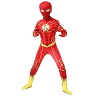HomeSik The Flash Costume For Kids Halloween Fantasy Cosplay Justice League Flash Man Batman Superhe