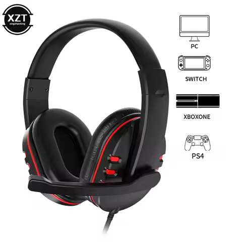 Wired Gaming Headphones Gamer Headset with Microphone For PC Computer Laptop PS4 XBOX ONE Play Stati
