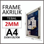 Frame / Frame acrylic Wall display A4 Size