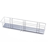 Iwatani Materials Seasoning/Spice Rack Silver 36.5 x 9.6 x Height 6.9cm Stainless Steel Hanger Net Series SHN54 【Direct from Japan】