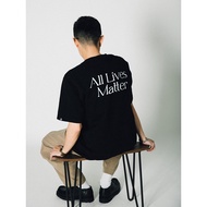 All Lives Matter Life All Expensive Text Print Round Neck Short Sleeve TEE Shirt