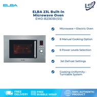 ELBA 23L Built-in Microwave Oven EMO-B2361BI(SS) | Microwave + Electric Oven | 8 Manual Cooking Opti
