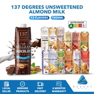 137 Degrees Unsweetened Almond / Walnut / Pistachio Milk 1000ml – Halal, Keto & Organic Plant-Based 