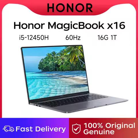 Honor Laptop MagicBook X 16 16-inch 2023 12th Gen Core i5 12450H 16GB 512GB/1TB/2TB SSD 60Hz IPS scr