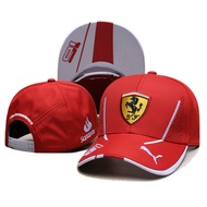 2025 Ferrari F1 logo, car cap, duckbill cap, men's and women's baseball cap, casual curved brim cap,