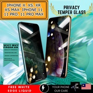 ️Apple iPhone X/XS/XR/XS Max/11/11 Pro/11 Pro Max Privacy Full Covered Tempered Glass ️