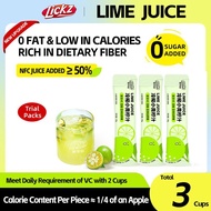 LICKZ JUICE Lime Calamansi Juice Beverage Concentrate - TRIAL PACKS 3 Sachets without GWP [0 Fat, 0 