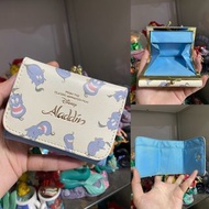 (銀包)日本稀有絕版迪士尼jasmine茉莉公主阿拉丁Aladdin genie燈神玩偶錢包 貝兒belle美女與野獸 Beauty and the Beast公主 disneystore 。代購Di