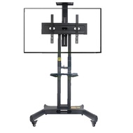 KLC151 TV Mobile Cart With Wheels/Moveable Monitor Screen Stand/Fits 32inch to 65inch