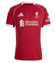 (Discounted promotion) 25-26 season Liverpool home jersey Adidas short sleeved football jersey mens 