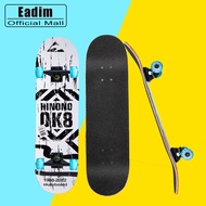 Skateboard for Kids Teenager Scooters Four Wheel for Beginners Double-Warped Maple Board LED Wheels