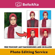 Edit Gambar Passport/ Visa/ Lesen/ Umrah/ Resume - Photo Editing Service