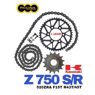 REGINA Sprocket Set KAWASAKI Z 750 Z 750 S Z 750 R 2004-2015 Rantai Spoket ZRING 520ZRT Ring Gold Ch