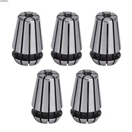 UOMPUC 5Pcs CNC Collet Chuck, High Accuracy ER11 Type ER11 Spring Collet Set, Precision 40Cr Spring 