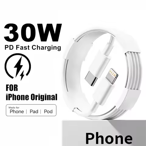 30W PD Fast Charging Cable for iPhone 14 Plus 13 12 mini 11 Pro XS Max XR X 8 7 Plus SE Rapid Charge