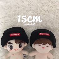 Beanie Hat For Doll 15cm/20cm supreme stussy Black White Red