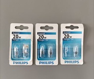 Philips Essential Halogen Capsule G4 12V 20W light bulb Lamp 飛利浦 鹵素 燈泡 燈膽 燈珠 ($15 for 5pcs)