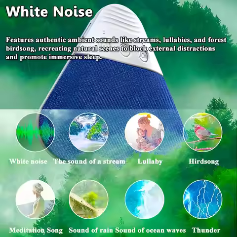 Mini Sleeping Bluetooth Speaker Rechargeable White Noise Sleep Aid Soundbar Wireless Music Player Su
