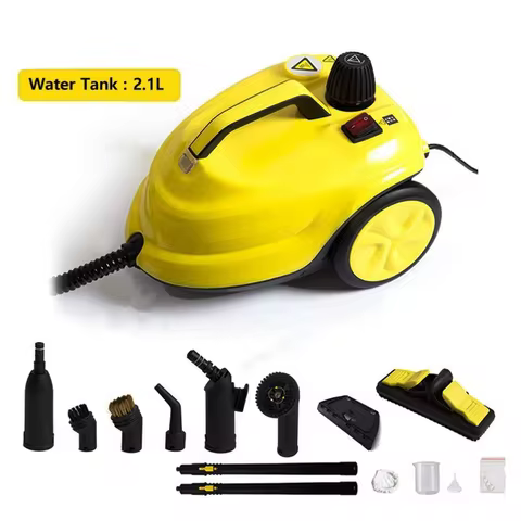 DIVEDEER 2000W Steam Cleaner High-Temperature Sterilization & Disinfection Car Interior Steam Cleane
