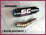 Knalpot Racing SC Project Slip On Byson Xabre Vixion CB R15 CBR GSX Ninja | Kenalpot Racing | Knalpo