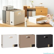 jenniferag.my Desk Organizer File Box Plastic File Storage Box Document Organizer for Office