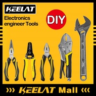 KEELAT Tools Combination Pliers Vise Grip Round Long Nose Pliers Wire Stripper Cutter Adjustable Wre