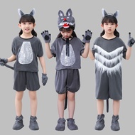 Children Animal Costume Big Gray Wolf Performance Costume Kindergarten Wolf Performance Costume Big 