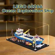 Lego 60266 Ocean Exploration Ship Display Case Kotak Pameran Akrilik Untuk Popmart Labubu 海洋探险收纳盒 Si